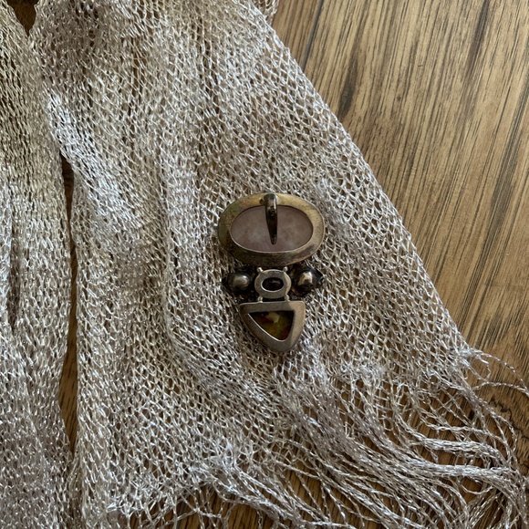 Beautiful Multi Stone, Hand-Crafted Silver Pendant - Picture 2 of 3